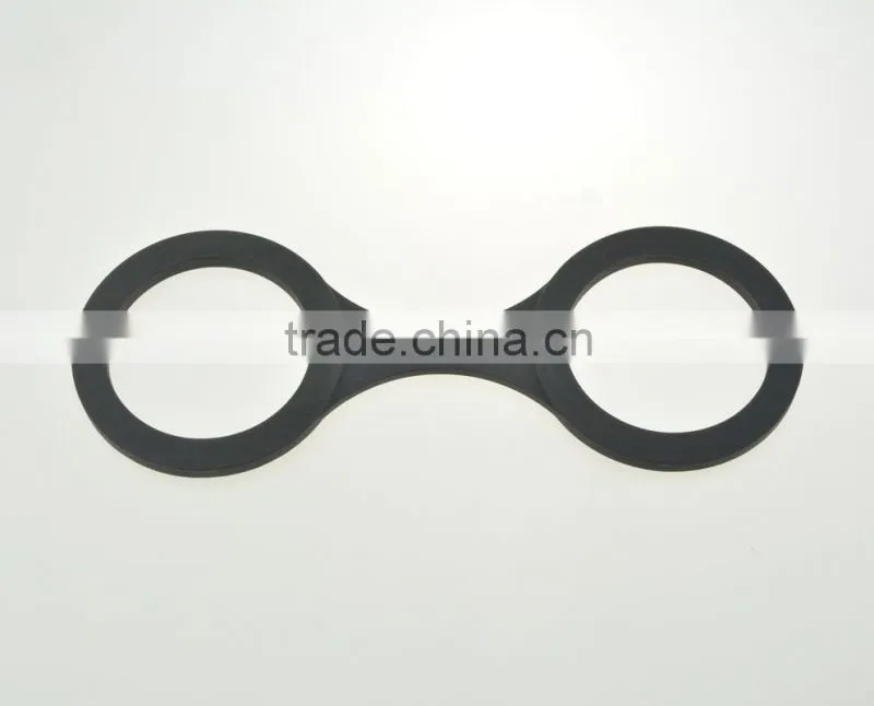 2016 Food grade silicone black and sex toy handcuff for women and man