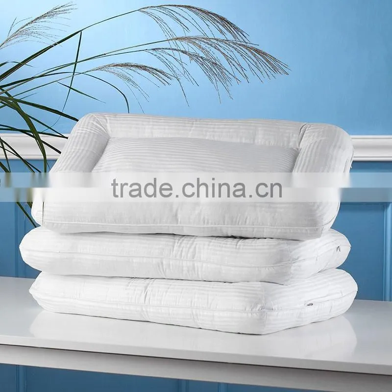 Health care down pillow, striped goose feather pillows