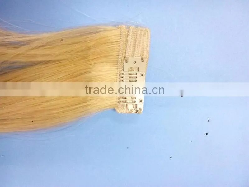 Superme one piece clip in hair,100% Brazilian remy human hair extensions