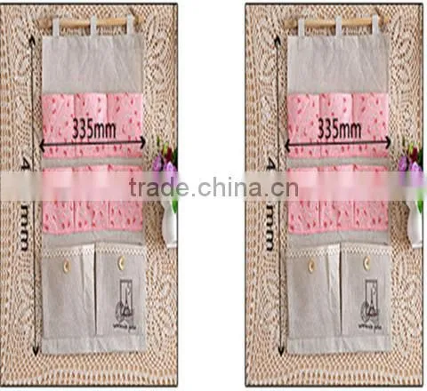 2015 Best Selling Fabric Wall Storage Bag Hanging
