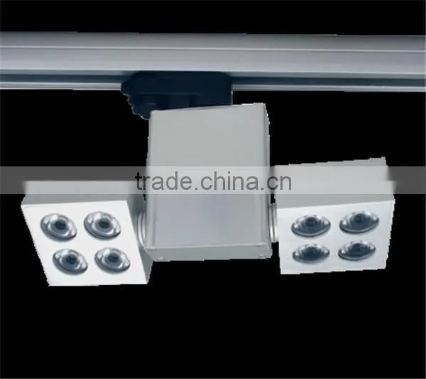 LED ceiling spot light for 4 wire track double head led spot light