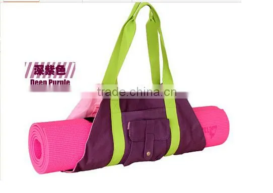 Reusable eco-friendly waterproof canvas yoga mat bag
