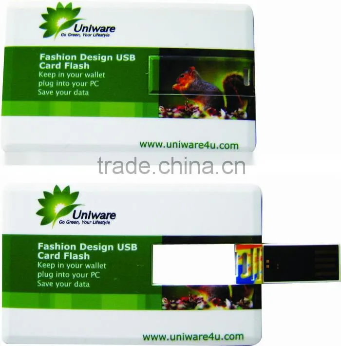 cheapest business card 32gb usb flash drive with small moq & customized colorful printing
