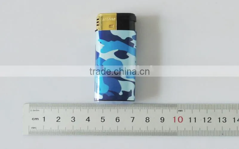 wrap picture refillable piezo lighter windproof design electronic lighters