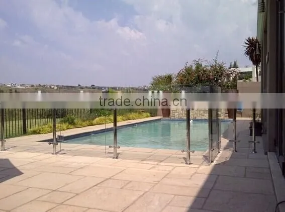 Hot sale 12mm tempered pool fence glass panels