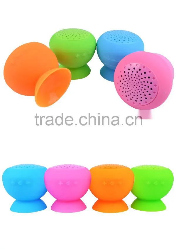 2015 silicone loud voice outdoor waterproof bluetooth speaker