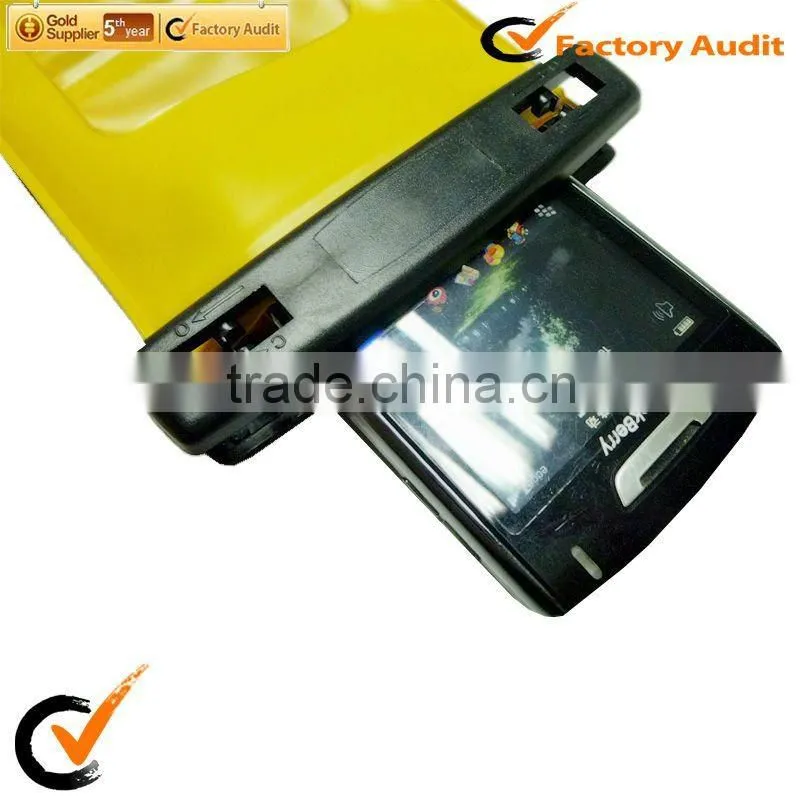 Sealock yellow waterproof phone case with armband