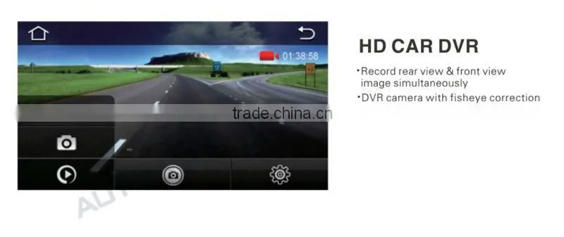 4.3'' rear view mirror gps with DVR Bluetooth car rear monitor