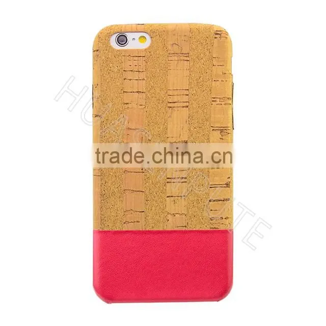 Chic Wooden Hybrid Cellphone case and Impeccable Eco-leather Back Cover Case phone Cover For Apple iPhone 6s