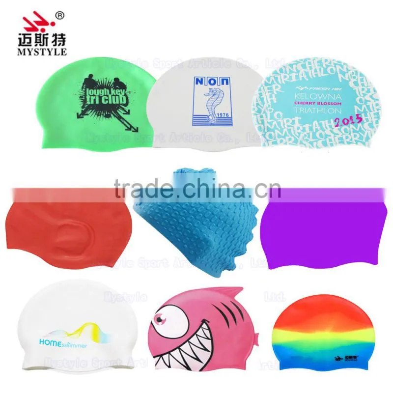 High quality lycra japanese mesh swim cap