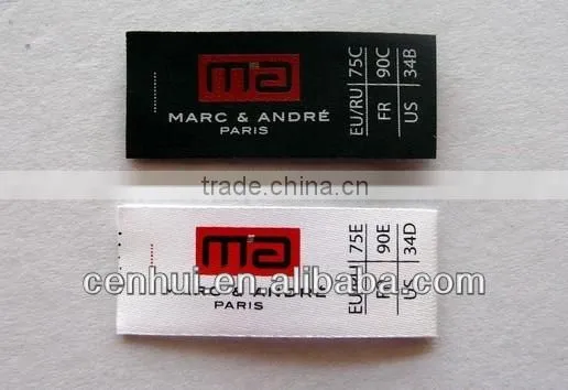 Hot sales custom high density organic woven labels