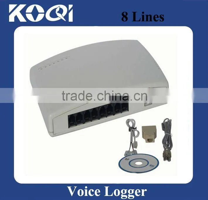 8 channel telephone voice logger
