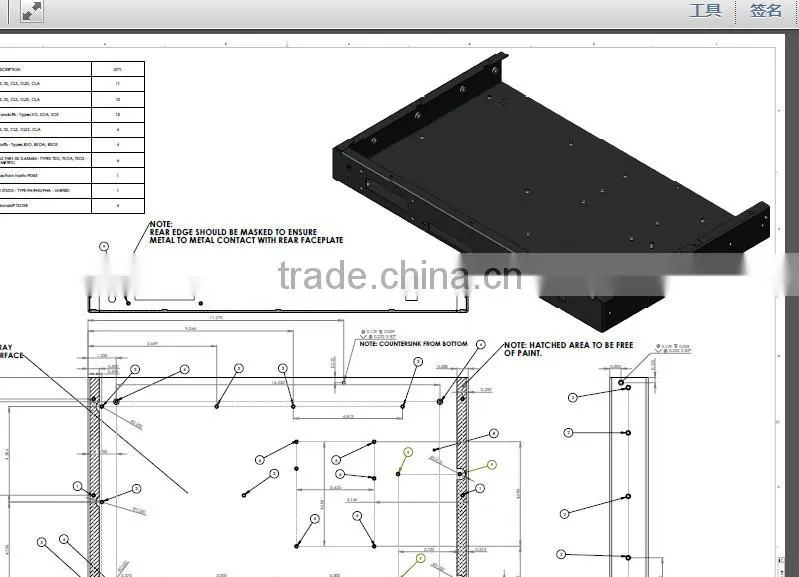 OEM sheet metal fabrication/sheet metal box/sheet metal galvanized steel fabrication