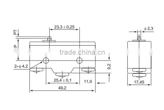 CNTD 2016 Hot Wholesale Products Pin Plunger Actuator Screw Terminal Momentary Micro Switch CM-1300