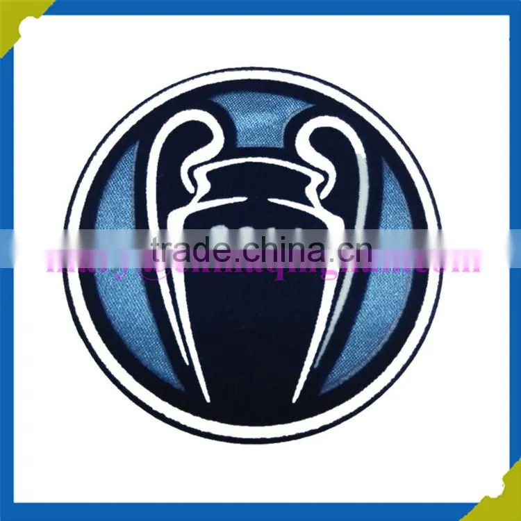 100% factory for 3d/4d heat transfer flocking patches for sportswear