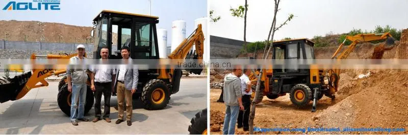 4x4 compact tractor with loader and backhoe