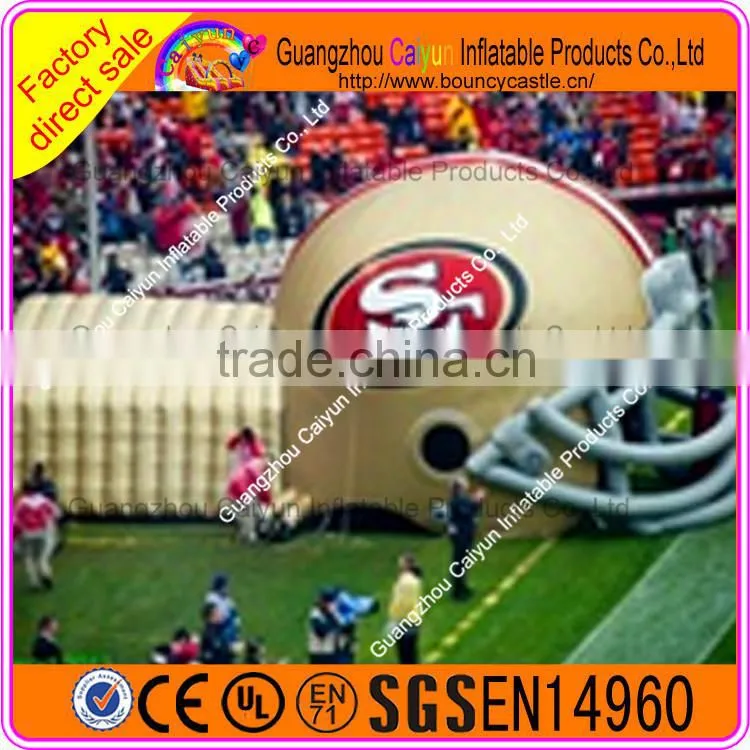Football helmet inflatable tunnel tent