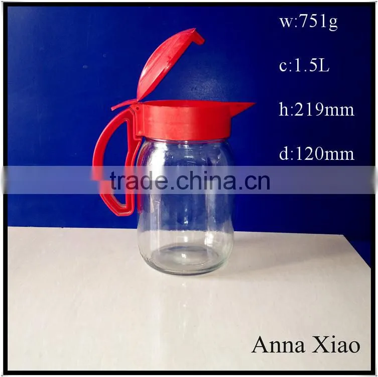factory direct 1.5L glass water pitchers on sales