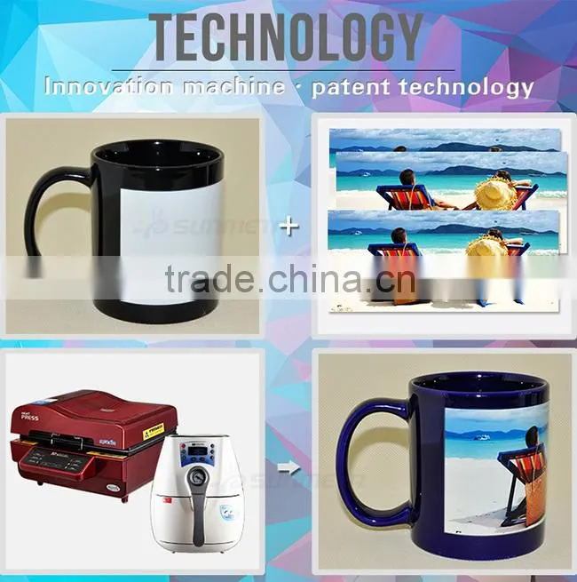 Sunmeta Directly Factory whole sale Patch luminous Sublimation Mug 11oz