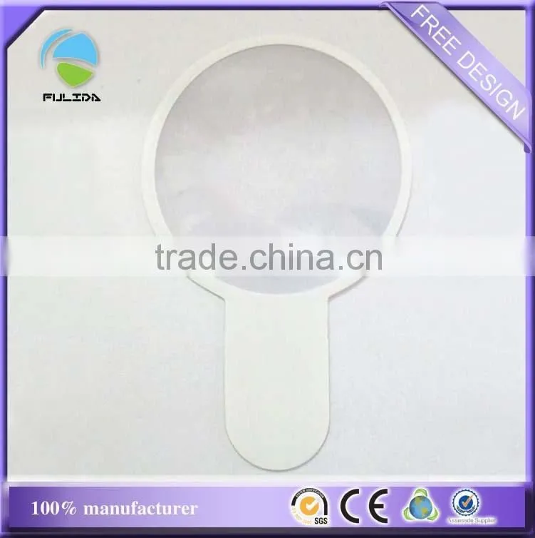 cheaper black pvc plastic handle Science magnifying glass magnifer sheet