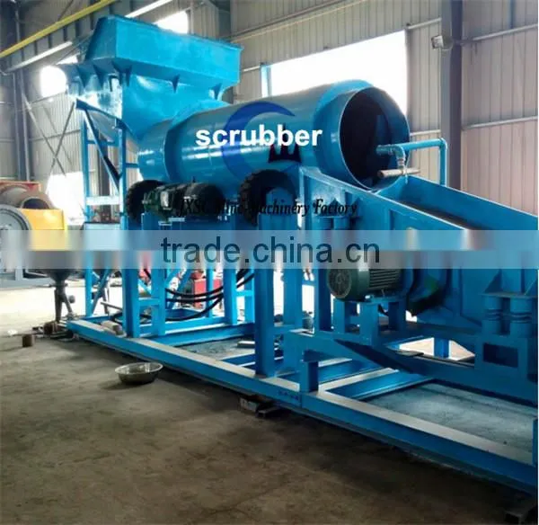 gold scrubber washing machine drum scrubber washer from JXSC