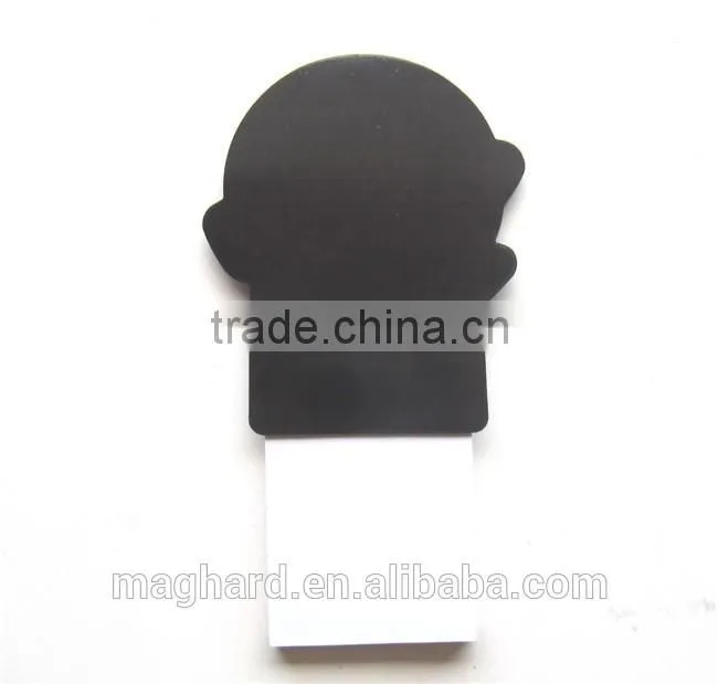 China manufacturer custom tear-odd shopping list with rubber magnet as fridge magnet