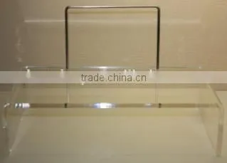 High quality hard acrylic wallet display racks