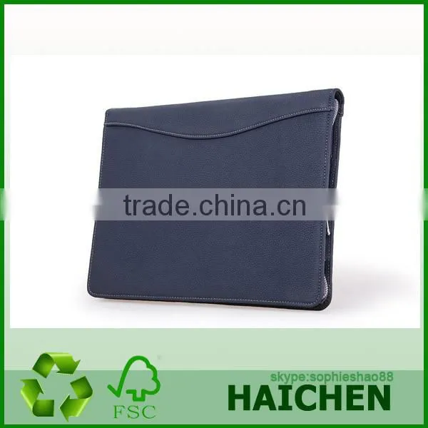 Leather A4 zipper binder notebook