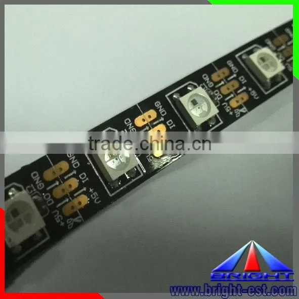 1~5M 5050 RGB SMD 60 Pixels per meter WS2801 Programable led strip light IP67 addressable Flex strip