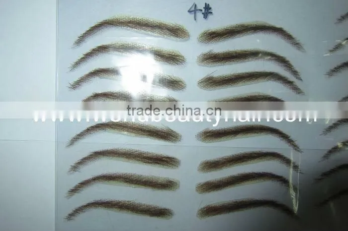 eyebrow handtied 100% human hair eyebrow man style woman style customzed style makeup eyebrow