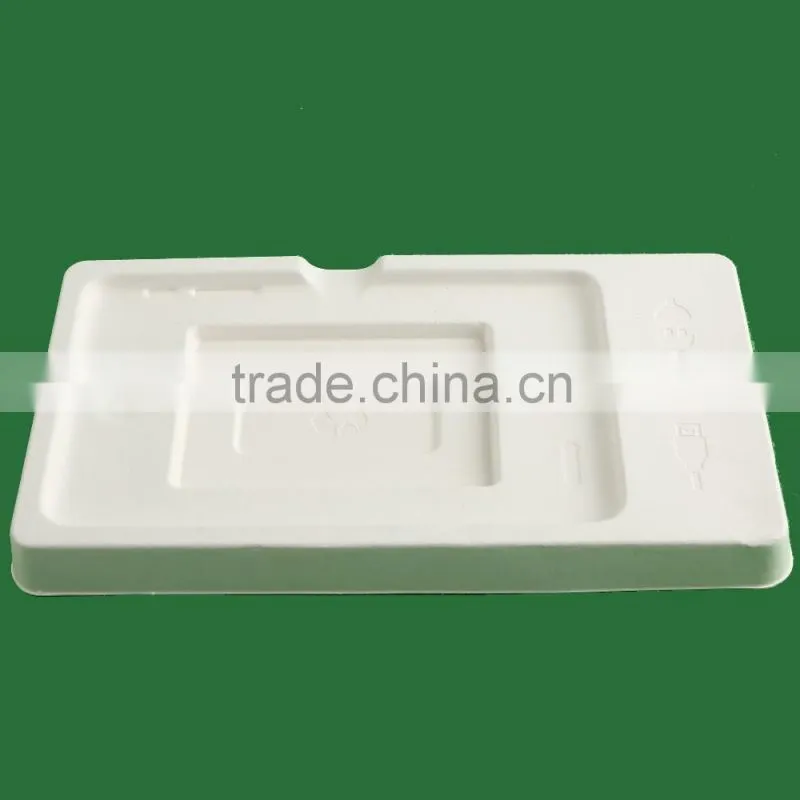 Wholesale Wet pressing molded pulp packaging,disposable biodegradable jedec tray