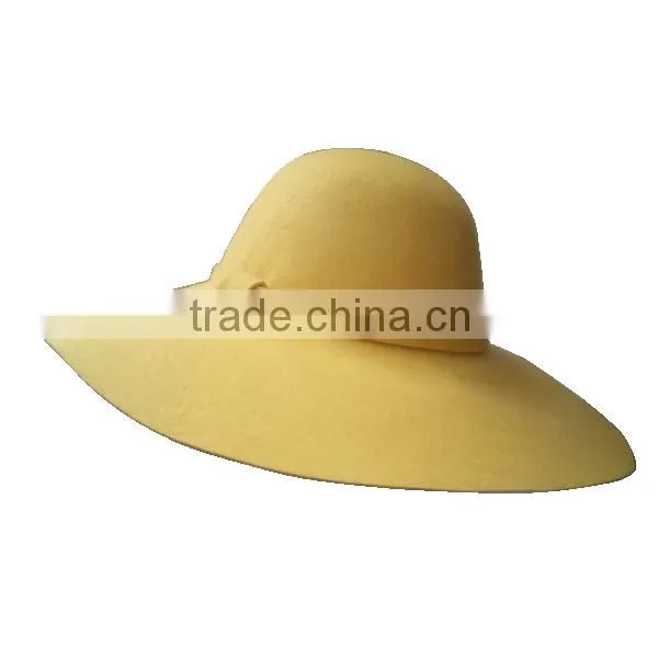 Light Green 100% Wool Felt Hats , Felt Hat Manufacture
