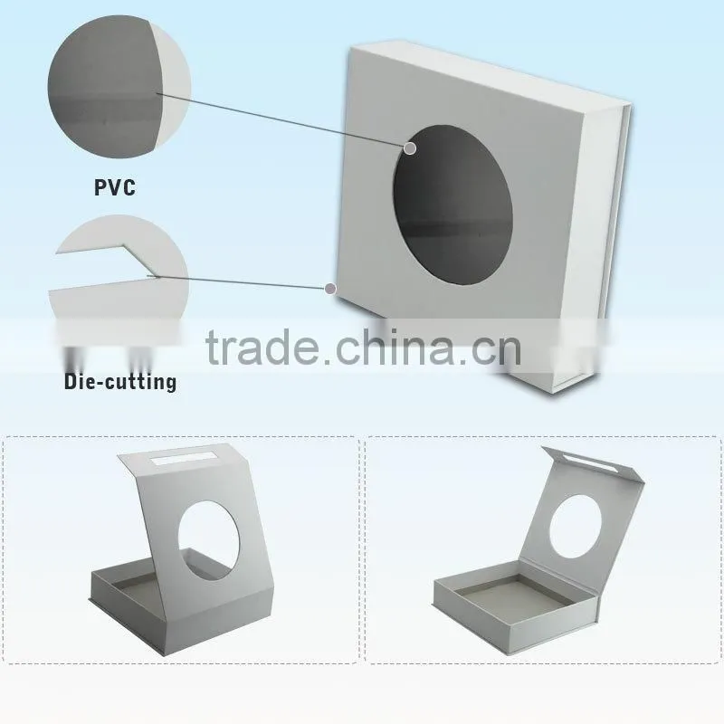 Custom Cardboard Printed Baby Clothing Packaging Boxes with Clear PVC Window