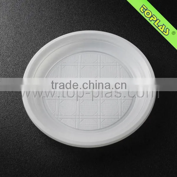 Disposable Plastic Round Plate , Available in Several Capacities and Sizes