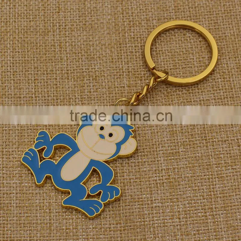 Promotion gifts custom metal custom shape keychain