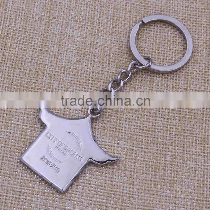 Promotion gifts custom logo metal house shape keyring