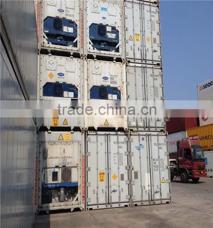 40feet used Reefer Container with Carrier refrigerator for sale