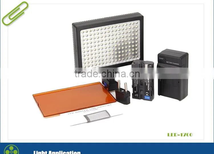 Professional Lighting LED-1700 LED Panel Video Light 12w 170 Blubs