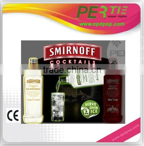 acrylic sheet scrap advertising player advertising display stand -pop standee or billboard new led