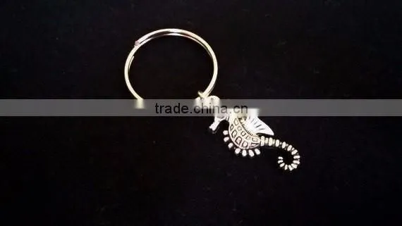 Custom animal seahorse charm keychain for bag charm