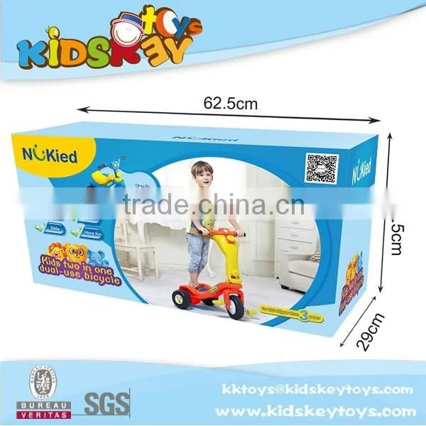 3in1 new model children bicycle toy car stroller kids toy car slide with indoor plastic car slide