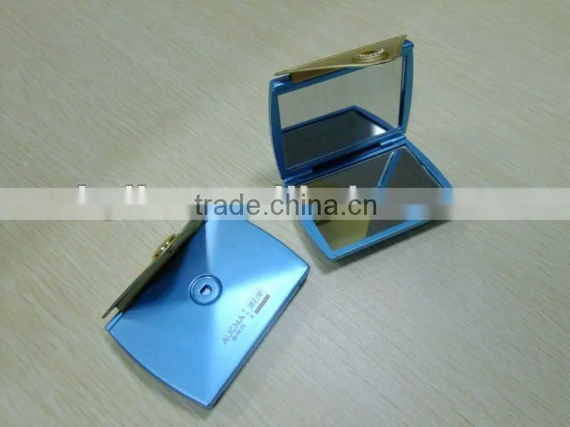 double sides plastic compact mirror with square shape