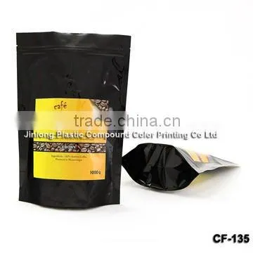 stand up coffee pouch with zipper