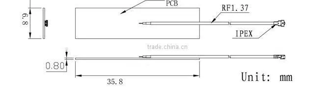 5dbi 2.4G 5G 5.8G antenna built-in antenna wifi pcb