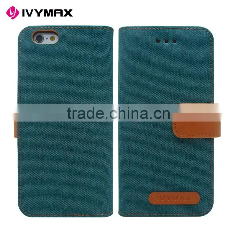 Brand mercury goospery leather flip mobile phone case for iphone 6 with tempered glass screen protector
