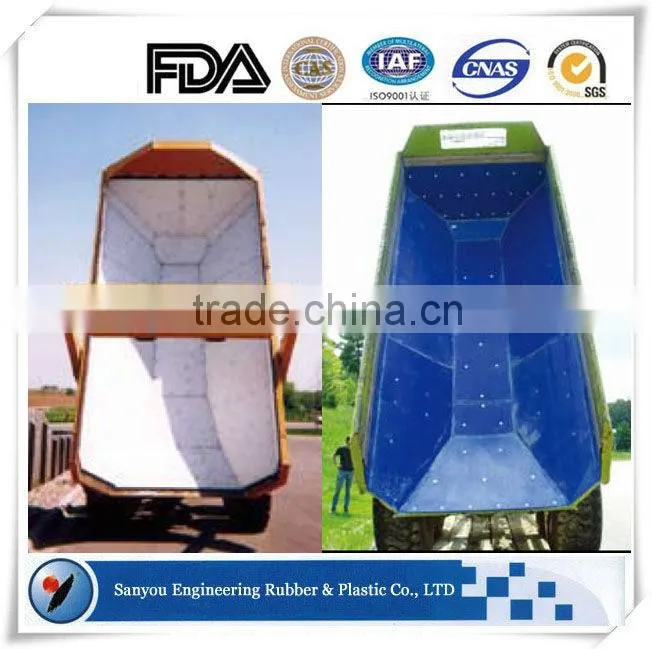 PE Truck Chute UHMW Polyethylene Plastic Liner
