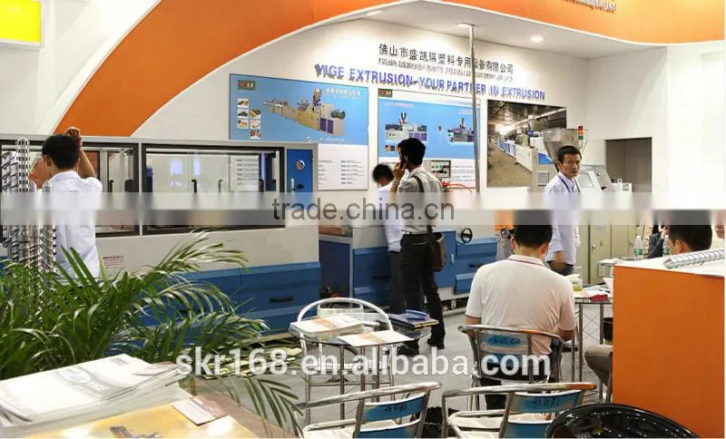 SKR machinery WPC PVC PP PE Wood-plastic Production Line Solid Composite Wood Plastic Extruder for threshold stair case