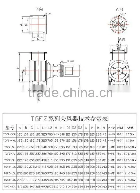 TGFZ series rice milling airlock machine