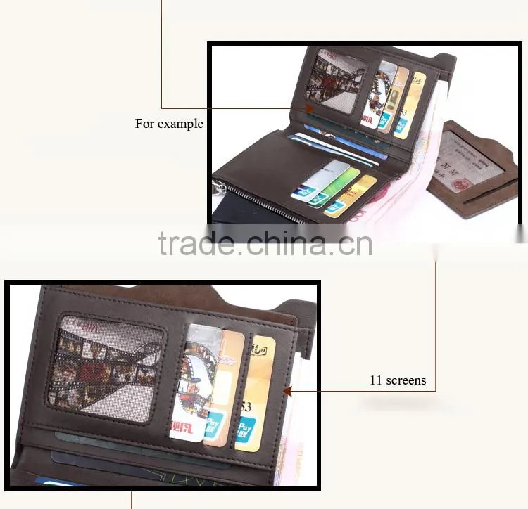 High quality durable new arrival heavy duty genuine leather wallet with money clip