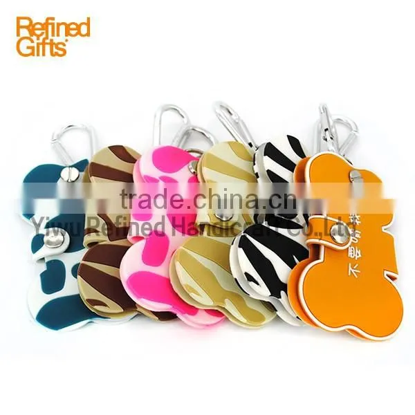 Creative colorful wallet keychain Personalized purse coin pvc rubber Keychain